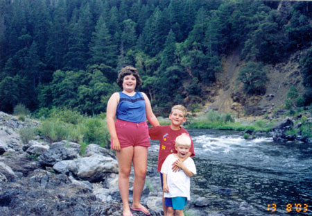 Ashley, Eric and Brock somewhere in the Northwest.